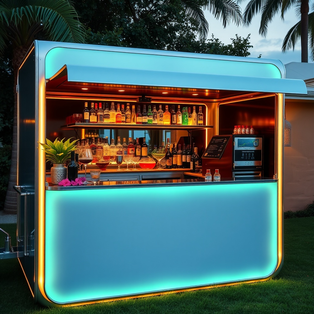Mobiles Barsystem für den flexiblen Einsatz auf Events, Messen oder Outdoor-Veranstaltungen